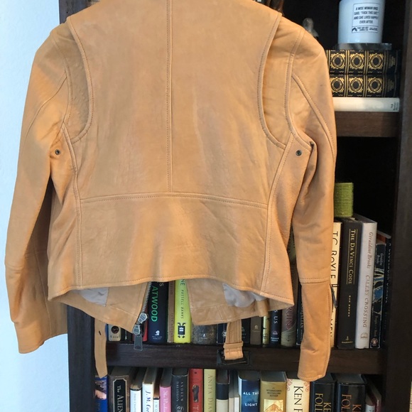 Club Monaco Leather Christy Moto Jacket - Picture 4 of 7